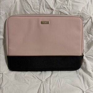 kate spade Blush Pink and Black Zip Tablet Sleeve